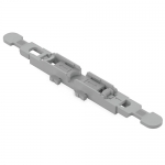 WAGO 221 Mounting Carrier 1-Way/ Strain Relief for 221 Inline for Snap-in Mounting Gray 5/Pk