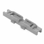 WAGO 221 Mounting Carrier 1-Way without Strain Relief for 221 Inline for Snap-in Mounting Gray 5/Pk