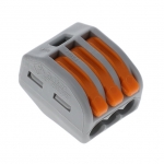 Classic Splicing Connector for All Conductor Types Max. 4 mm 3-Conductor with Levers Gray Housing Surrounding Air Temperature: Max 40 C 250 mm Gray 50/Pk