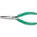 Xcelite 5'' Flat Nose Pliers w/ Green Cushion Grips Smooth Jaws Carded