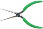 Xcelite 6'' Long Needle Nose Pliers w/ Green Cushion Grips Serrated Jaws Carded