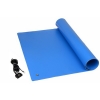Dissipative Vinyl 1-Layer Table Roll Blue 2' x 4' w/ Cord