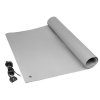 Dissipative Vinyl 3-Layer Table Roll Gray 2' x 3' w/ Cord
