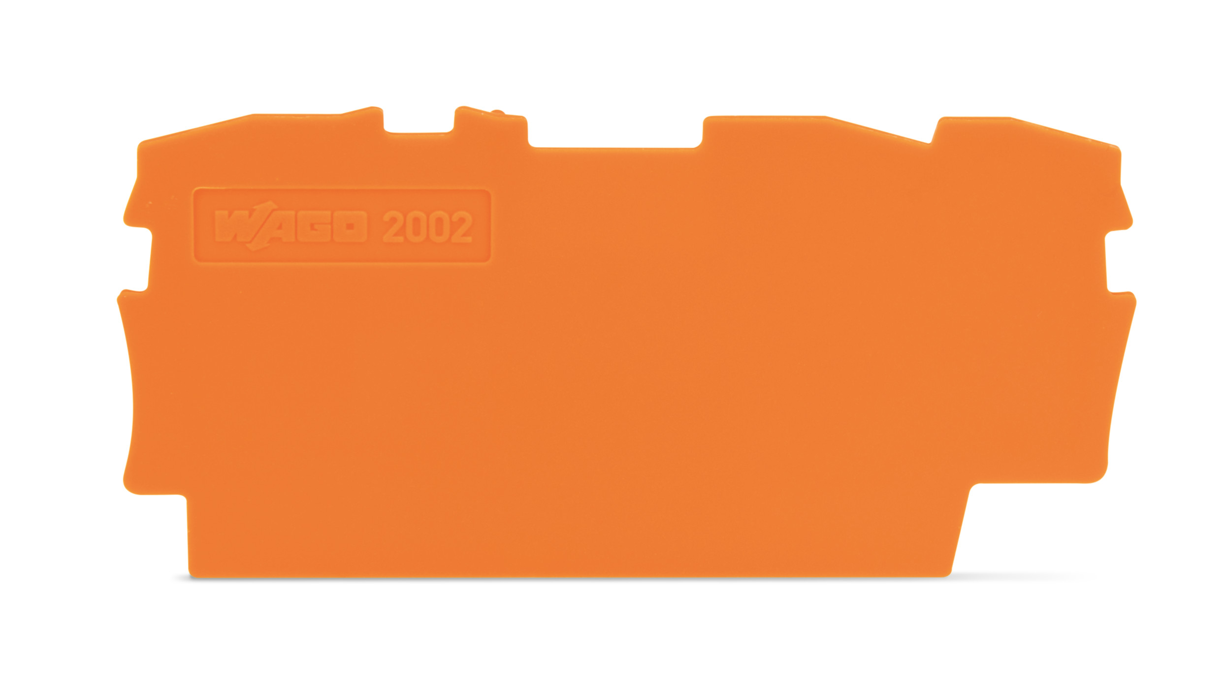 End and Intermediate Plate 0.8 mm Thick Orange 25/Pk