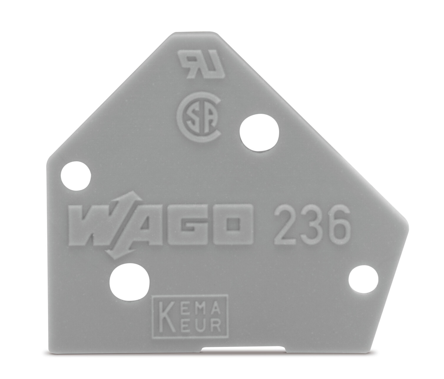 End Plate 1 mm Thick Snap-Fit Type 100/Pk
