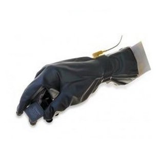 12'' 4 mil Polytuff Solvent Process Conductive Polyurethane Gloves 1 Pair Large