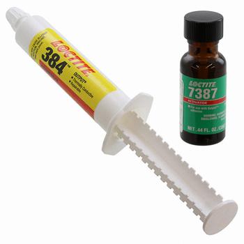 Repairable Thermally Conductive Adhesive Output 384 Kit. ** Unavailable due to supply disruption ** Recommended alternative: 230184, LOCTITE 384 SY25ML and  230178, LOCTITE SF 7387 BO13ML