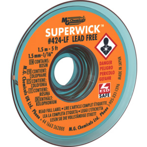 Superwick #2 Yellow Static Free 0.05'' 5Ft