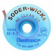 Solder-Wick No Clean 0.060''/1.5mm Yellow 5'