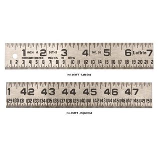 Lufkin 1 1/4'' x 4' Tinner's Steel Circumference Rule