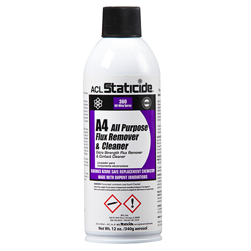 ACL Staticide A4 All Purpose Flux Remover & Cleaner 12oz 340g Aerosol