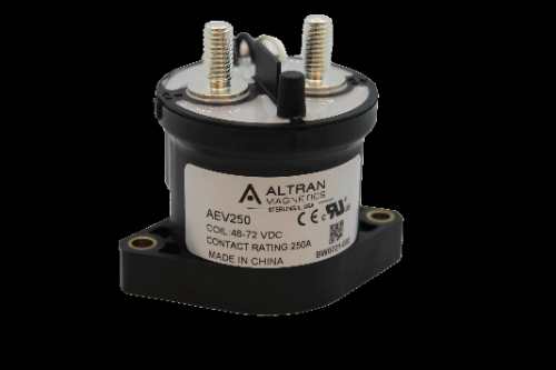 500AMPS Contactor, 12-24 VDC Coil, Normally closed AUX contacts, Non-polar 