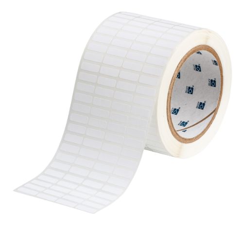 Workhorse Polyester Labels 0.25'' H x 0.75'' W Roll of 10000 Labels White