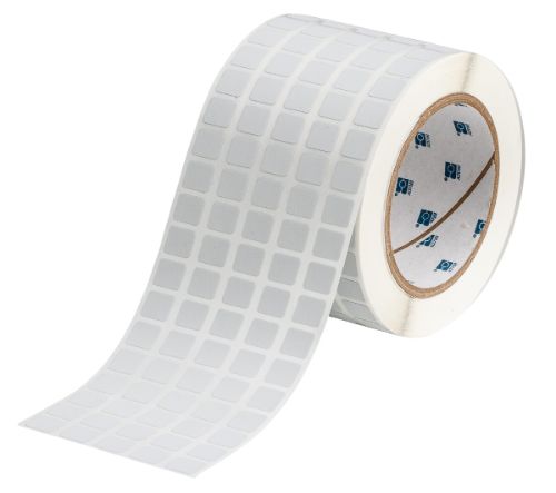 Defender Tamper Evident Checkerboard Polyester labels 0.437'' H x 0.5'' W Roll of 10000 Labels