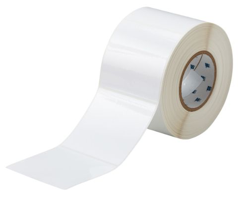 Workhorse Glossy Polyester Labels 4'' H x 4'' W Roll of 1000 Labels White