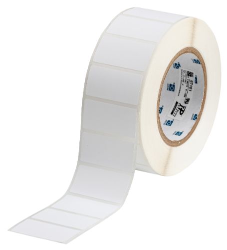Workhorse Polyester Labels 1'' H x 2'' W Roll of 3000 Labels White