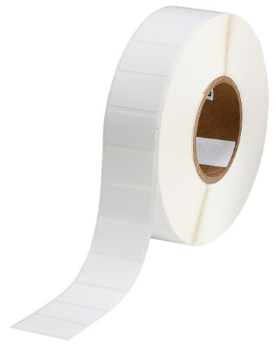 Nylon Cloth Labels 1.75'' H x 1'' W Roll of 3000 Labels Silver