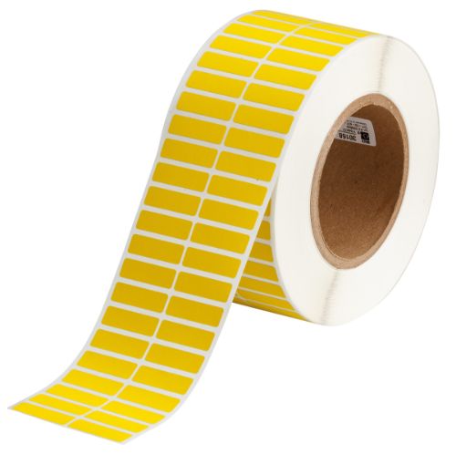 UltraTemp Flame Retardant Wire Wraps 0.375'' H x 1.25'' W Roll of 10000 Labels Yellow