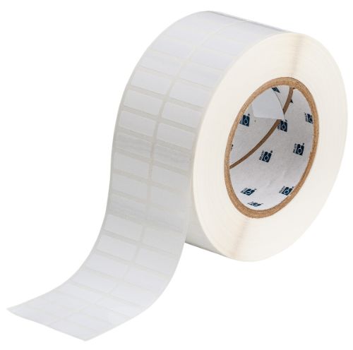 Workhorse Glossy Polyester Labels 0.38'' H x 1.1'' W Roll of 10000 Labels White