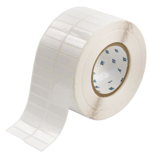 Workhorse Glossy Polyester Labels 0.5'' H x 1.5'' W Roll of 10000 Labels White