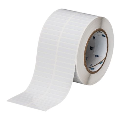 UltraTemp Gloss Polyimide Labels 0.25'' H x 1.5'' W Roll of 10000 Labels White Quantity per Row 2
