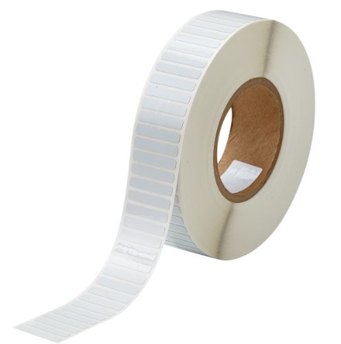 UltraTemp 2-Mil Gloss Dissipative Polyimide Labels 0.25'' H x 1.375'' W Roll of 10000 Labels White