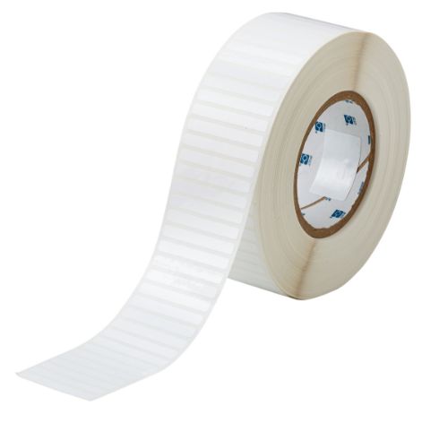 WorkHorse Static Dissipative Glossy Polyester Labels 0.25'' H x 2'' W Roll of 10000 Labels White