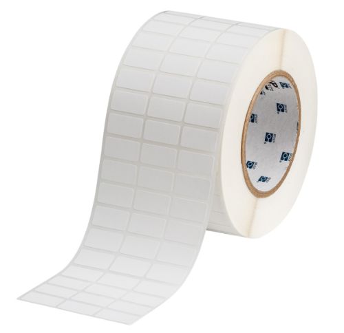 Workhorse Matte Polypropylene Labels 0.5'' H x 1'' W Roll of 10000 Labels White