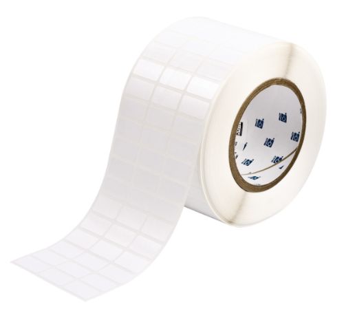 Workhorse Glossy Polyester Labels 0.5'' H x 1'' W Roll of 10000 Labels White