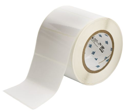 Workhorse Glossy Polyester Labels 2'' H x 4'' W Roll of 1000 Labels White