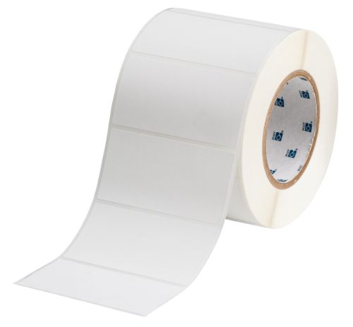 Workhorse Matte Polypropylene Labels 2'' H x 4'' W Roll of 1000 Labels White