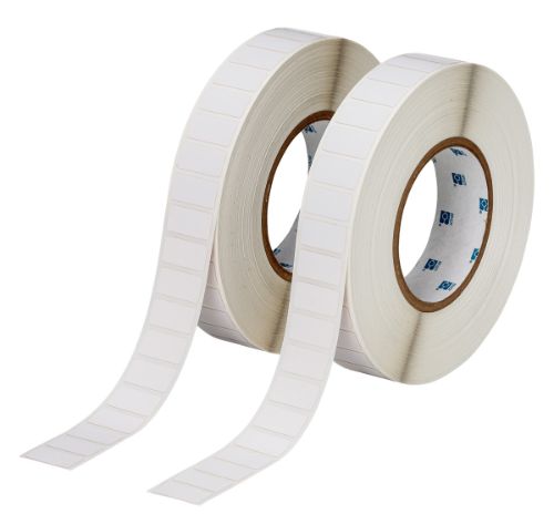 UltraTemp Matte Polyimide Labels 0.5'' H x 1'' W Pack of 2 Rolls White