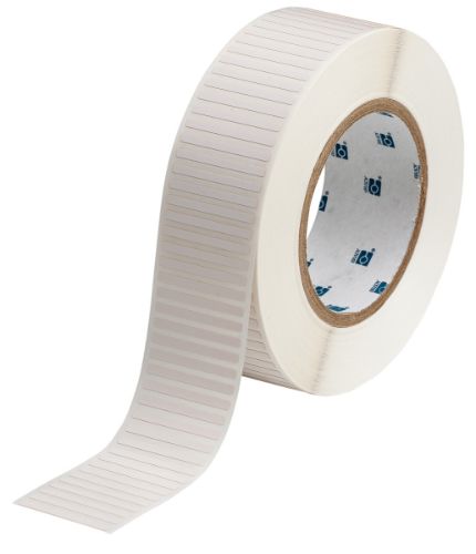 UltraTemp 1-Mil Matte Polyimide Labels 0.125'' H x 1.5'' W Roll of 10000 Labels White Thickness 0.0034''