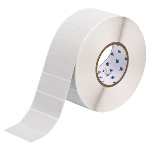 Defender Tamper Evident Checkerboard Polyester labels 1.25'' H x 2.75'' W Roll of 3000 Labels