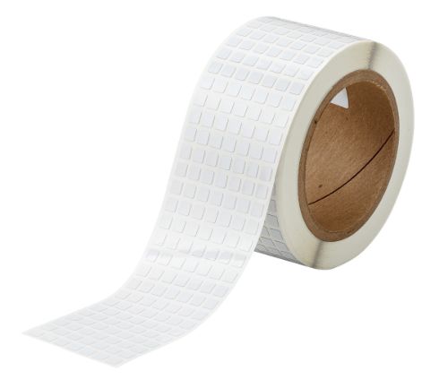 UltraTemp Matte Polyimide Labels 0.25'' H x 0.25'' W Roll of 20000 Labels White