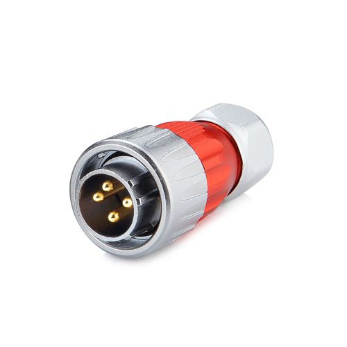 DH-20 Series Waterproof Connector M20 4-Pin Male Plug IP67 Zinc Alloy up to 500Vac 20Amp