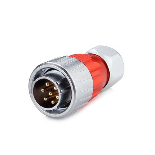 DH-20 Series Waterproof Connector M20 7-Pin Male Plug IP67 Zinc Alloy up to 500Vac 10Amp