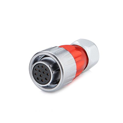 DH-20 Series Waterproof Connector M20 12-Pin Female Plug IP67 Zinc Alloy up to 250Vac 5Amp
