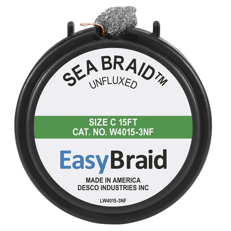 EasyBraid Wickgun Replacement Cassette #3 Wick Sea Braid Unfluxed  15'L