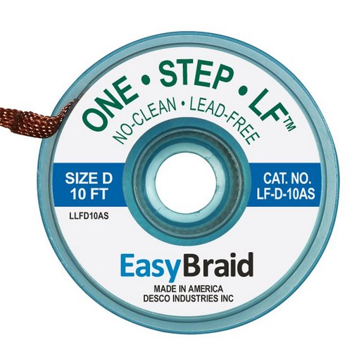 Braid No-Clean LF 0.100 Anti-Static 10' Roll 1/Pk