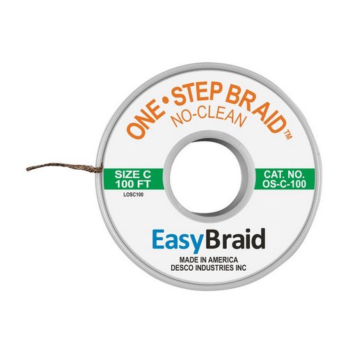 One-Step No Clean Braid 0.075 100' Roll 1/Pk