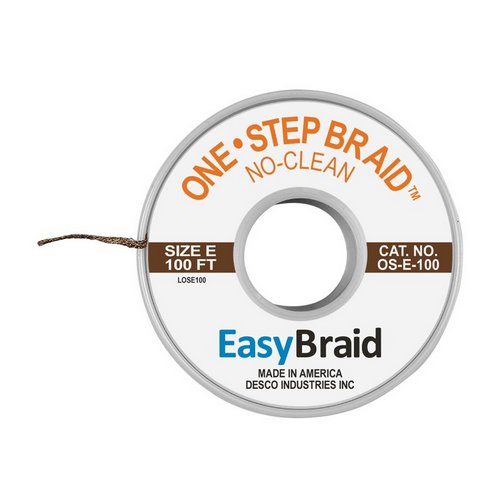 One-Step No Clean Braid 0.125 100' Roll 1/Pk