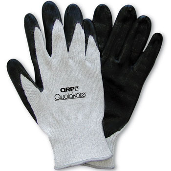 Qualakote Nitrile Palm Coated Heavy Carbon/Nylon Knit Gloves 1 Pair XX-Large