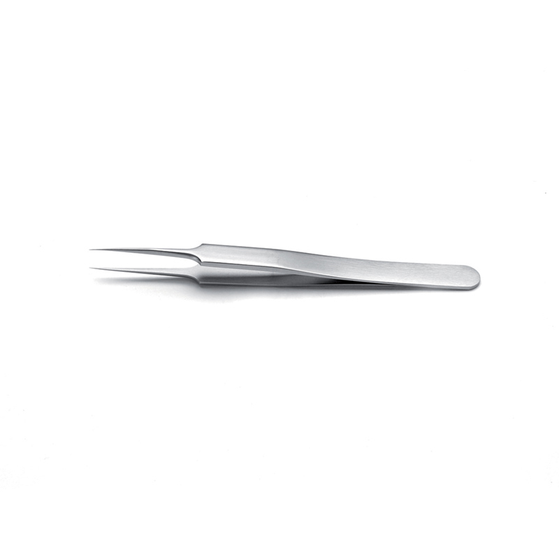 Ideal-tek High Precision Tweezers Anti-Acid/Anti-Magnetic Stainless Steel Tips: Straight Very Fine Sharp Superior Finish OAL 110mm