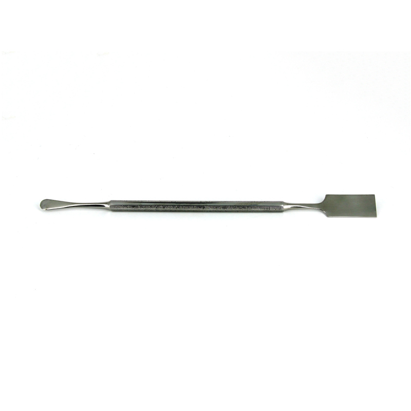 Ideal-tek Stainless Steel Spatula Short Rounded Dropshaped and Large Flat Squared Tip OAL 175mm