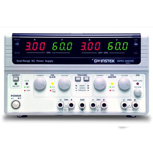 375W 3-Channel DC Switching Programmable Power Supply Dual Range 0-30V 0-6A or 0-60V 0-3A Triple Output