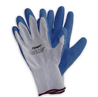 Qualakote Latex Palm Coated (Blue) Polycotton Knit (Blue) Gloves 1 Pair Medium