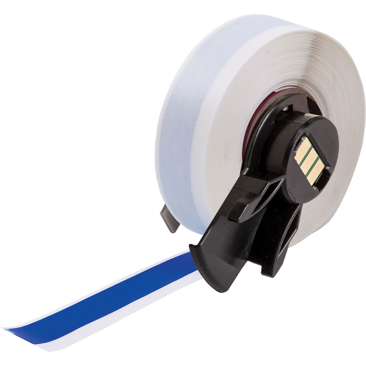 All Weather Permanent Adhesive Vinyl Label Tape for M6 M7 Printers 0.5'' x 50' Blue 50/Roll