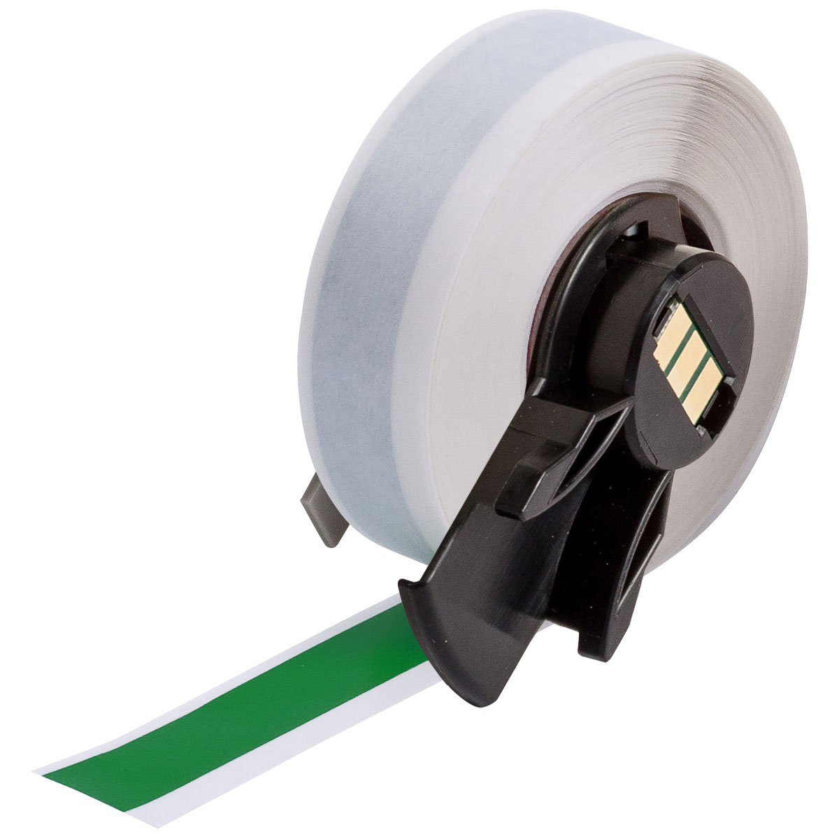 All Weather Permanent Adhesive Vinyl Label Tape for M6 M7 Printers 0.5'' x 50' Green 50/Roll