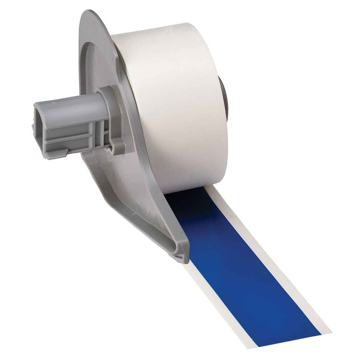 Low-Halide Multi-Purpose Polyester Label Tape for M710 Printer 1'' x 50' Blue 50/Roll